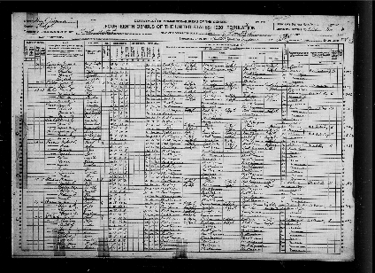 Eris Ray McIntire Family - 1920 Census
